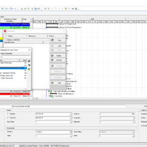 Create Project Calendar in P6